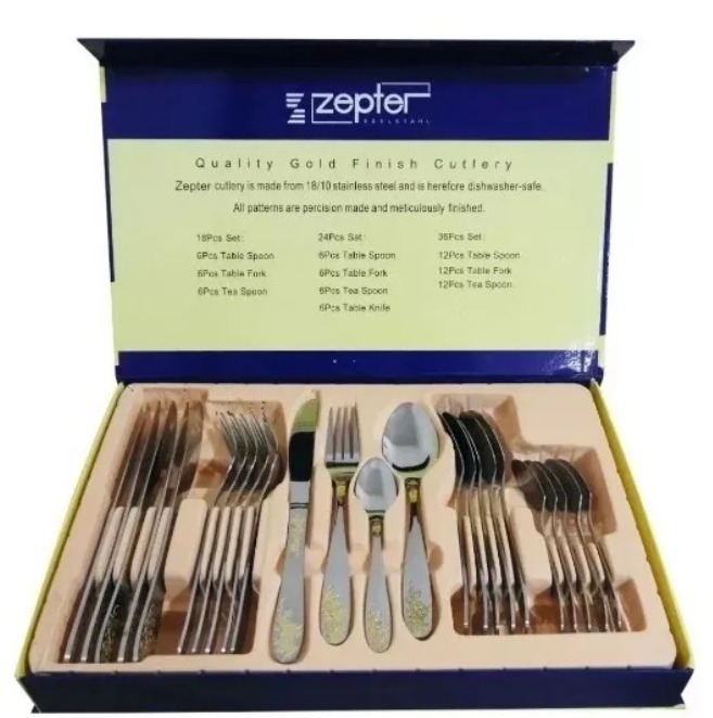 Miniatura 2 de Juego De Cubiertos Acero Inoxidable x 24